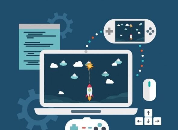 Free Vector _ Videogames background design